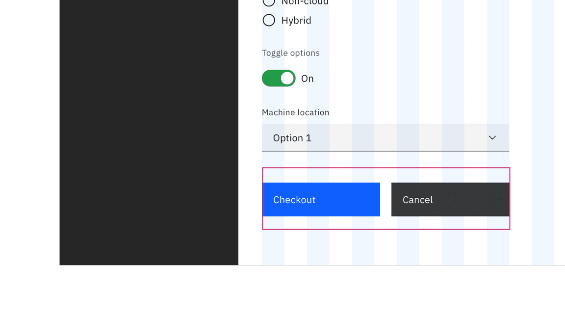 Button group as single grid element